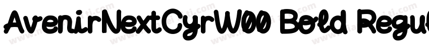AvenirNextCyrW00 Bold Regular字体转换